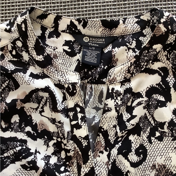 NWOT Mixed Print Blouse - Picture 5 of 10